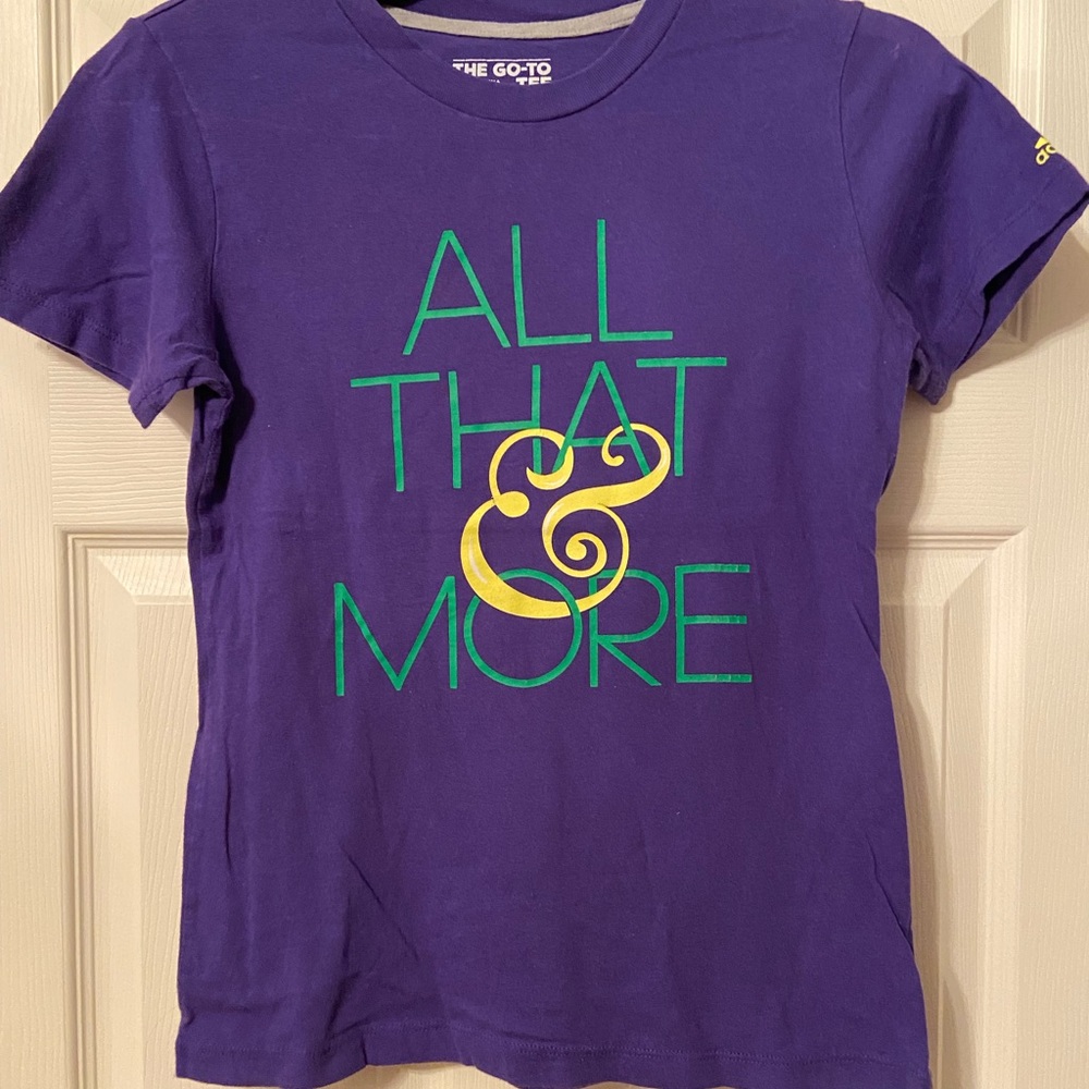 Adidas Purple Tee with Gray Accents